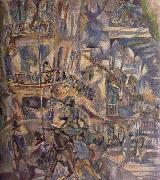 Jules Pascin View by Balcony oil painting on canvas